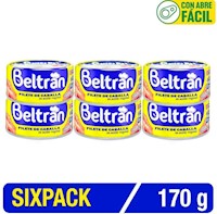 Filete De Caballa En Aceite Vegetal Beltran 170G Sixpack